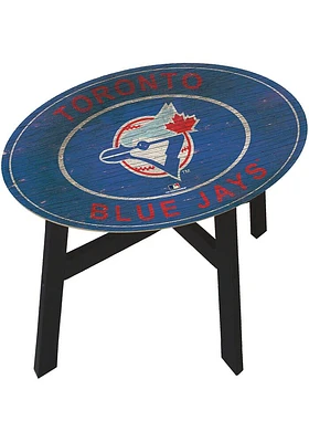 Toronto Blue Jays Vintage Logo Heritage Blue End Table