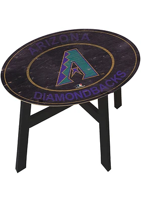 Arizona Diamondbacks Vintage Logo Heritage Red End Table