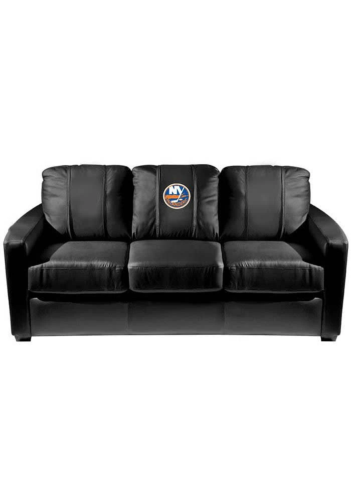 New York Islanders Faux Leather Sofa - Black