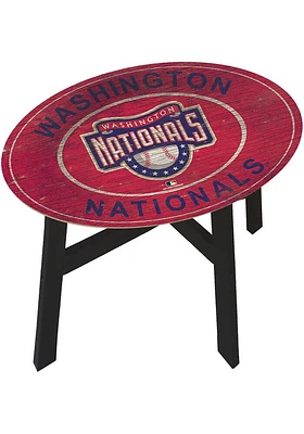 Washington Nationals Vintage Logo Heritage Red End Table