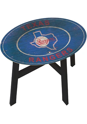 Texas Rangers Vintage Logo Heritage Blue End Table
