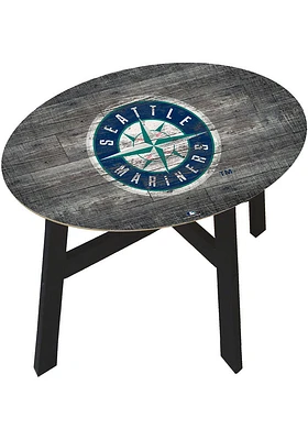 Seattle Mariners Logo Heritage Navy Blue End Table