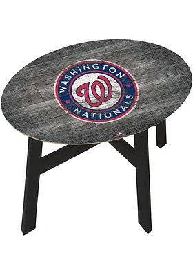 Washington Nationals Logo Heritage Red End Table