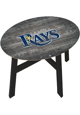Tampa Bay Rays Logo Heritage Blue End Table