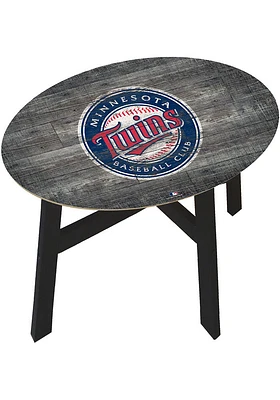 Minnesota Twins Logo Heritage Blue End Table