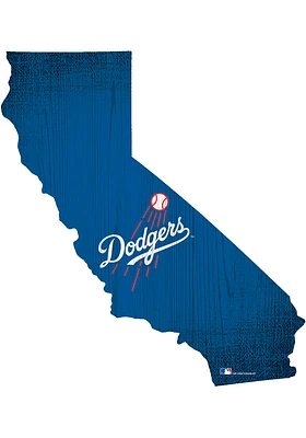 Los Angeles Dodgers State Cutout Sign - Blue