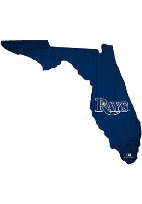 Tampa Bay Rays State Cutout Sign - Blue