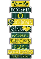 Oregon Ducks Celebrations Stack 24 Inch Sign - Yellow