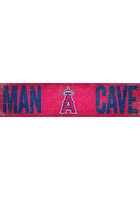 Los Angeles Angels Man Cave 6x24 Sign - Red