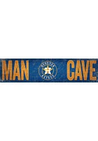 Houston Astros Man Cave 6x24 Sign - Navy Blue