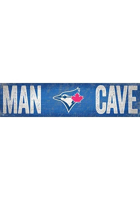 Toronto Blue Jays Man Cave 6x24 Sign - Blue
