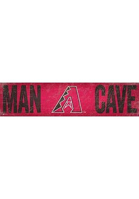 Arizona Diamondbacks Man Cave 6x24 Sign - Red