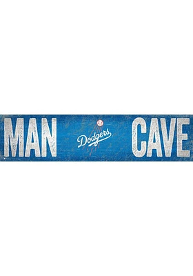 Los Angeles Dodgers Man Cave 6x24 Sign - Blue