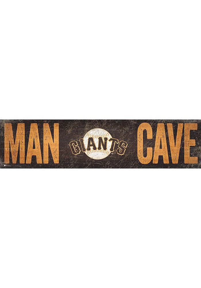 San Francisco Giants Man Cave 6x24 Sign - Orange