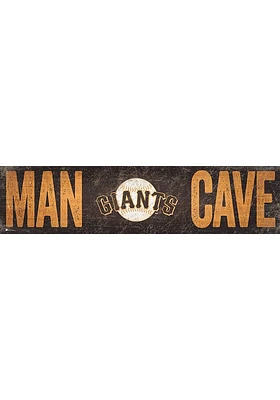 San Francisco Giants Man Cave 6x24 Sign - Orange