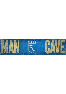 Kansas City Royals Man Cave 6x24 Sign - Blue