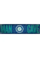 Seattle Mariners Man Cave 6x24 Sign - Navy Blue