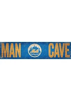 New York Mets Man Cave 6x24 Sign - Blue