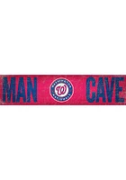 Washington Nationals Man Cave 6x24 Sign - Red