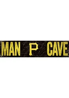 Pittsburgh Pirates Man Cave 6x24 Sign - Black