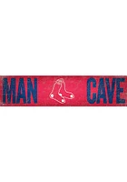 Boston Red Sox Man Cave 6x24 Sign - Red