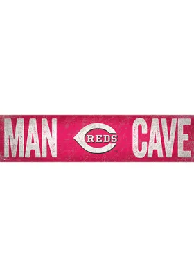 Cincinnati Reds Man Cave 6x24 Sign