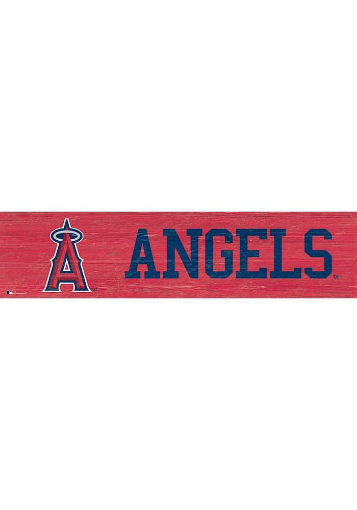 Los Angeles Angels 6x24 Sign - Red
