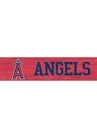 Los Angeles Angels 6x24 Sign - Red