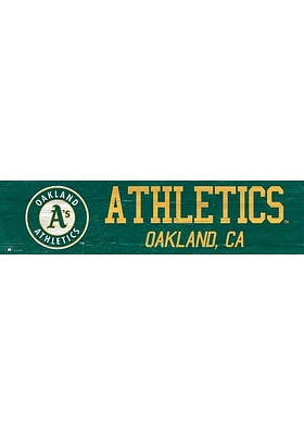 Oakland Athletics 6x24 Sign - Green