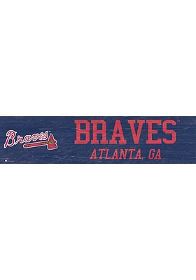 Atlanta Braves 6x24 Sign - Blue