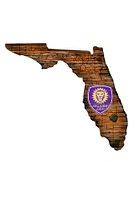 Orlando City SC Distressed State 24 Inch Sign - Brown