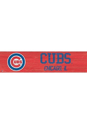 Chicago Cubs 6x24 Sign - Blue
