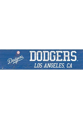 Los Angeles Dodgers 6x24 Sign - Blue