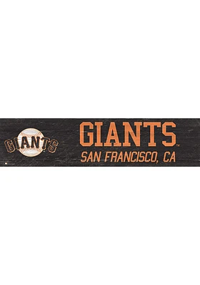 San Francisco Giants 6x24 Sign - Orange