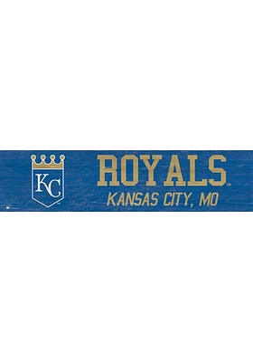 Kansas City Royals 6x24 Sign - Blue