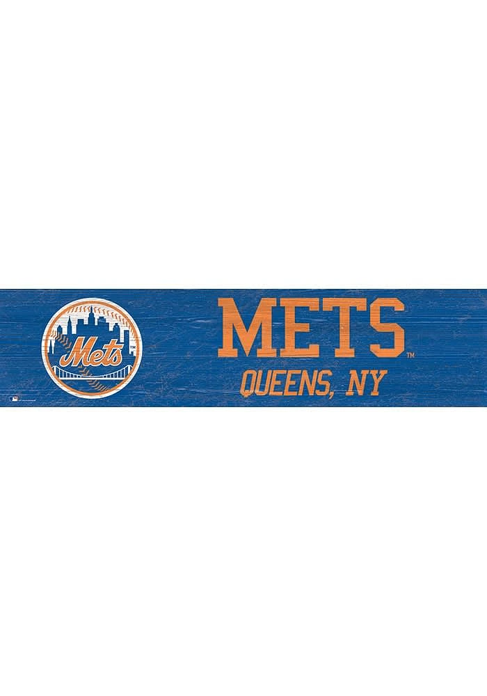 New York Mets 6x24 Sign - Blue
