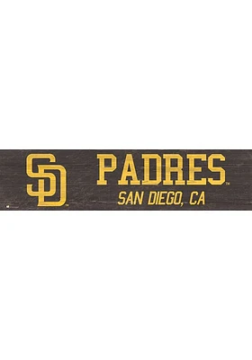 San Diego Padres 6x24 Sign - Brown