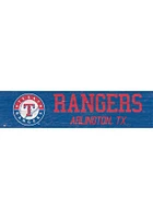 Texas Rangers 6x24 Sign - Blue