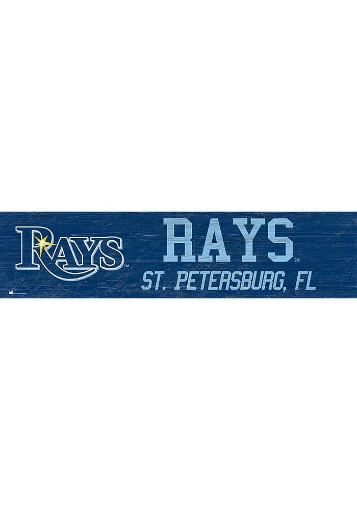 Tampa Bay Rays 6x24 Sign - Blue