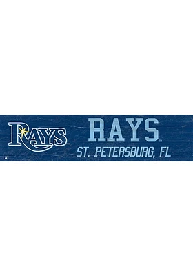 Tampa Bay Rays 6x24 Sign - Blue