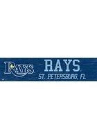 Tampa Bay Rays 6x24 Sign - Blue