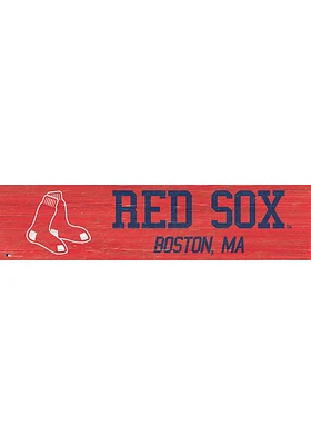 Boston Red Sox 6x24 Sign - Red