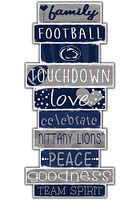 Penn State Nittany Lions Celebrations Stack 24 Inch Sign - Navy Blue