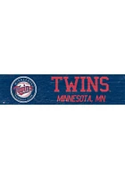 Minnesota Twins 6x24 Sign - Blue