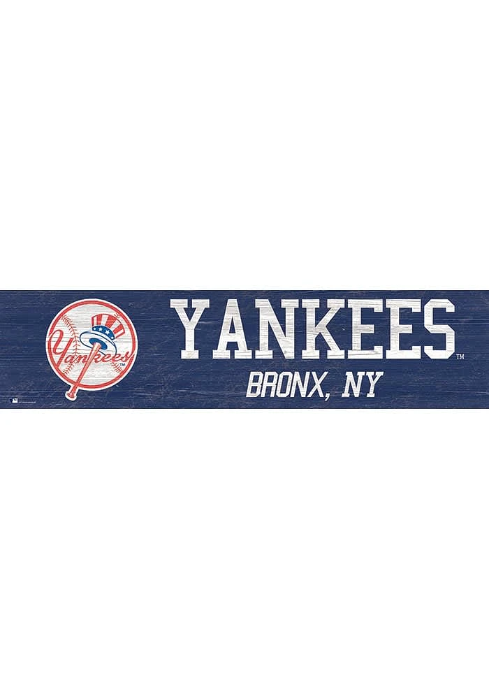 New York Yankees 6x24 Sign - Blue