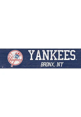 New York Yankees 6x24 Sign - Blue
