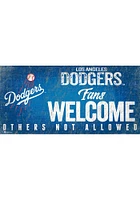 Los Angeles Dodgers Fans Welcome 6x12 Sign - Blue