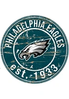 Philadelphia Eagles Established Date Circle 24 Inch Sign - Midnight Green