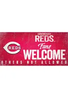 Cincinnati Reds Fans Welcome 6x12 Sign