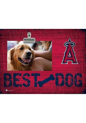 Los Angeles Angels Best Dog Clip Picture Frame - Red